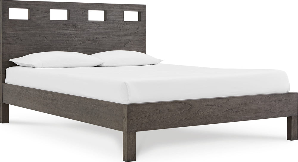 Riva Wood Bed in Sharkskin - View 7