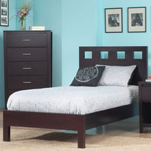 Riva Wood Platform Bed in Espresso - View 2