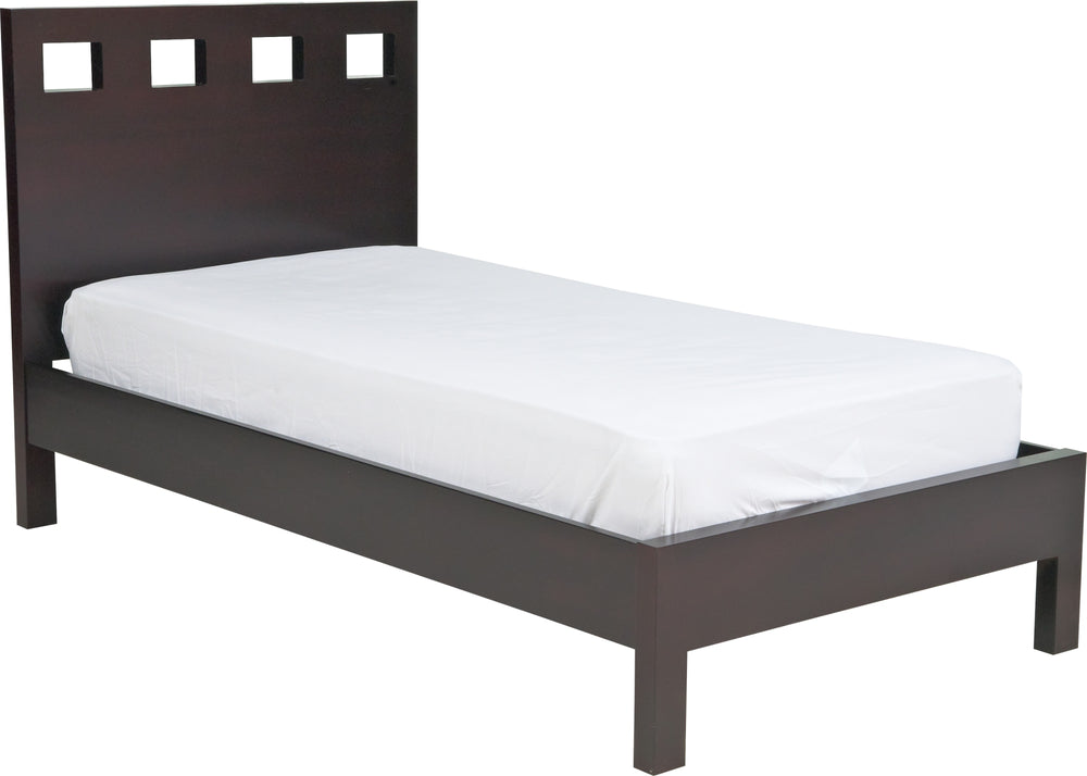 Riva Wood Platform Bed in Espresso - View 6