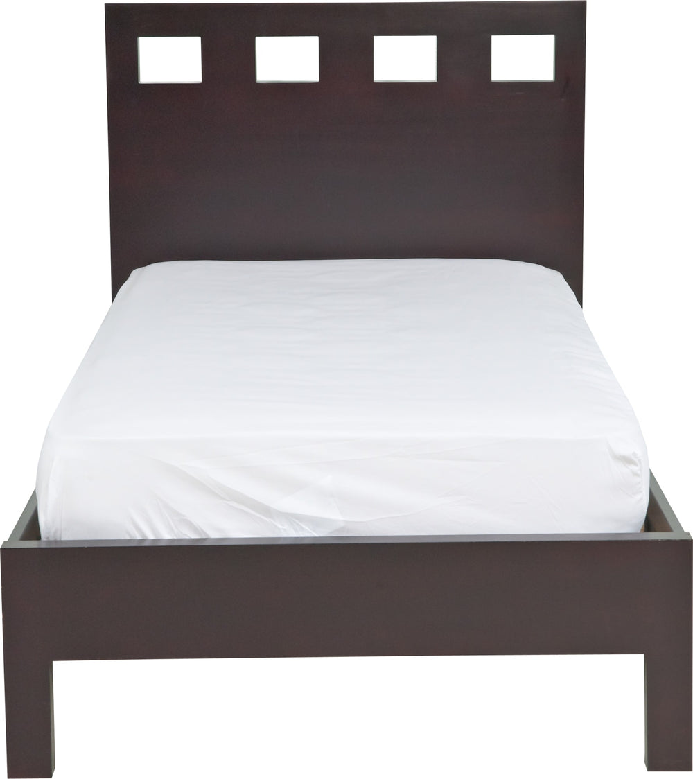 Riva Wood Platform Bed in Espresso - View 7