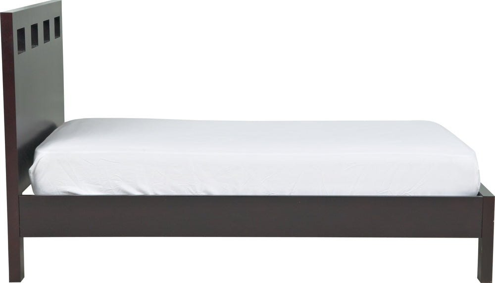 Riva Wood Platform Bed in Espresso - View 8