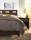 Riva Wood Storage Bed in Chocolate Brown