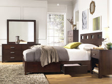 Riva Wood Storage Bed in Chocolate Brown - View 7