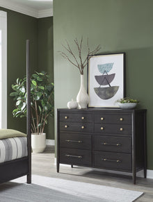 Ridgewood Eight Drawer Oak Wood Dresser in Yin
