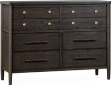 Ridgewood Eight Drawer Oak Wood Dresser in Yin - View 5