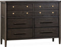 Ridgewood Eight Drawer Oak Wood Dresser in Yin