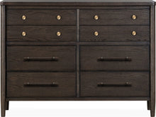 Ridgewood Eight Drawer Oak Wood Dresser in Yin - View 6