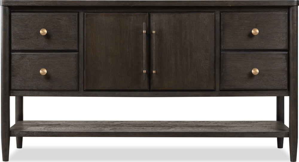Ridgewood Four Drawer Two Door Sideboard in Yin - View 2