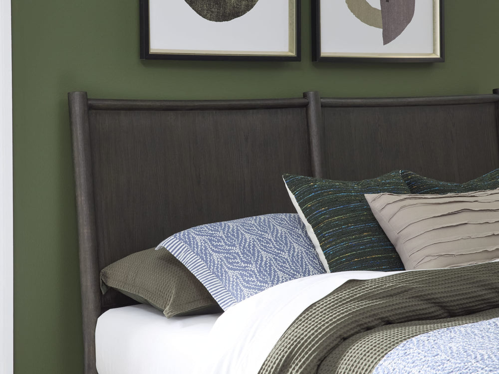 Ridgewood Oak Wood Platform Bed in Yin - View 2