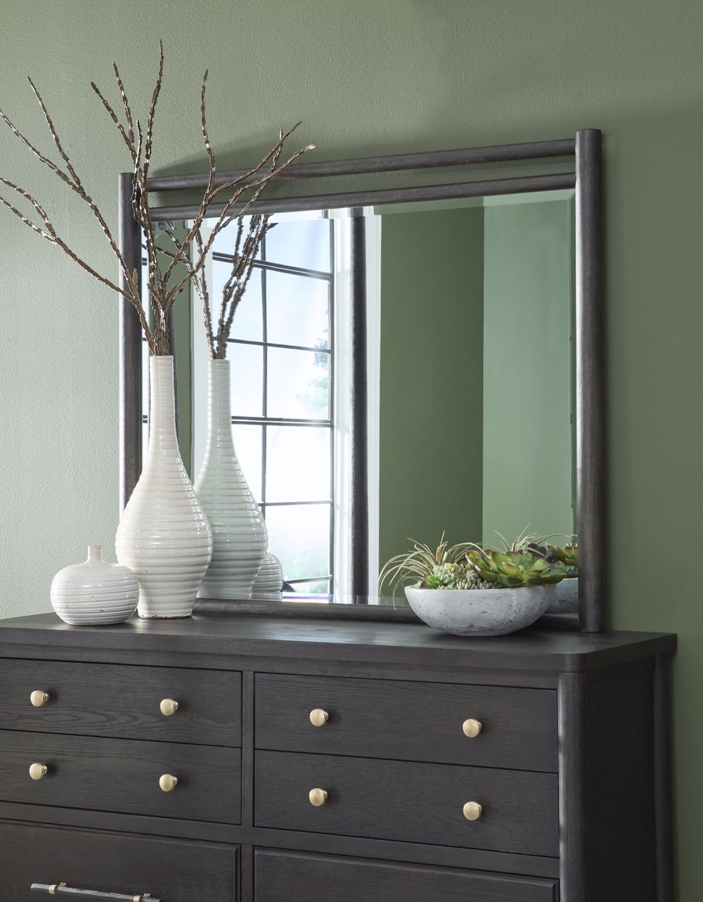 Ridgewood Wall or Dresser Mirror in Yin - View 2