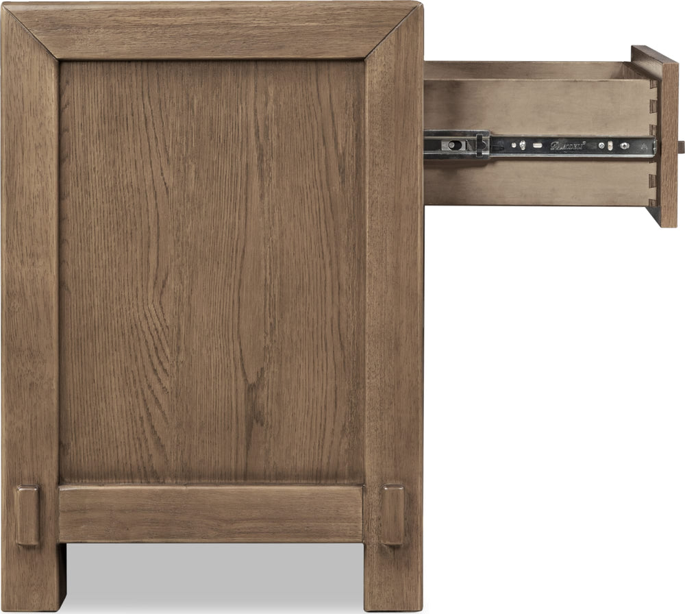 Rosewood 1 Drw Nightstand - Hrvst Wood - View 4