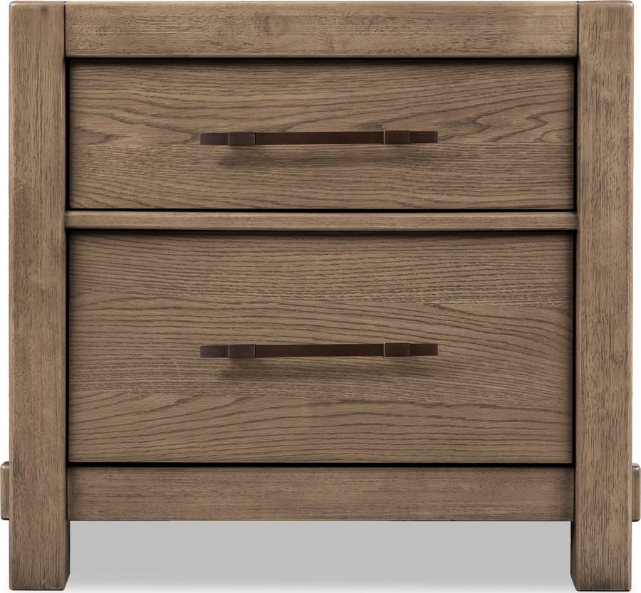 Rosewood 2 Drw Nightstand - Hrvst Wood
