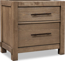 Rosewood 2 Drw Nightstand - Hrvst Wood - View 2