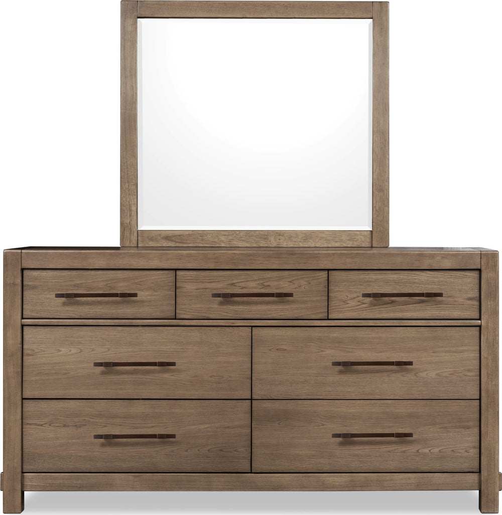 Rosewood Dresser Mirror - Hrvst Wd - View 4
