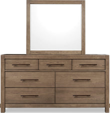 Rosewood Dresser Mirror - Hrvst Wd - View 4