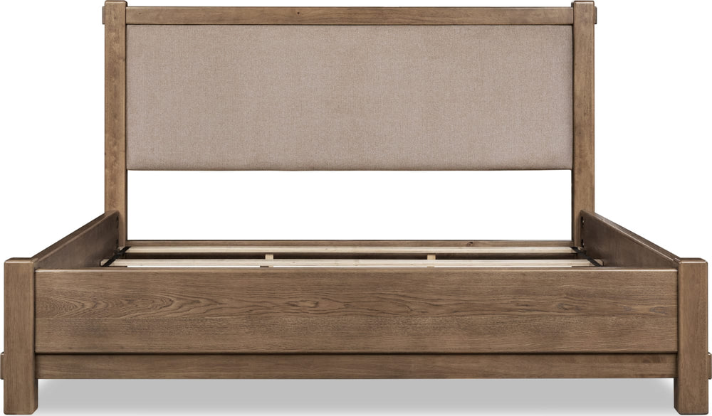 Rosewood Queen Bed - Bn/Hrvst Wd - View 2