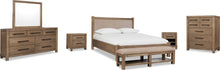 Rosewood Queen Bed - Bn/Hrvst Wd - View 8