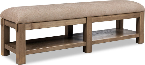 Rosewood Wd/Up Bench - Bn/H Wd alternate view