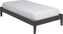 Simple Wood Platform Bed in Espresso - View 5