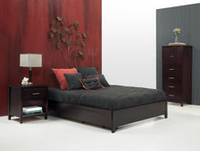 Simple Wood Storage Bed in Espresso - View 6