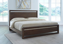 Sterling Acacia Wood Platform Bed in Brown Spice