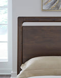 Sterling Acacia Wood Platform Bed in Brown Spice