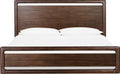 Sterling Acacia Wood Platform Bed in Brown Spice