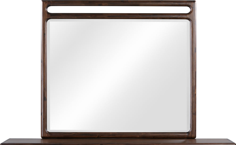 Sterling Beveled Glass Wall or Dresser Mirror in Brown Spice - View 3