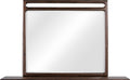Sterling Beveled Glass Wall or Dresser Mirror in Brown Spice