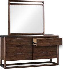 Sterling Beveled Glass Wall or Dresser Mirror in Brown Spice - View 6