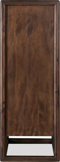 Sterling Five Drawer Acacia Wood Chest in Brown Spice