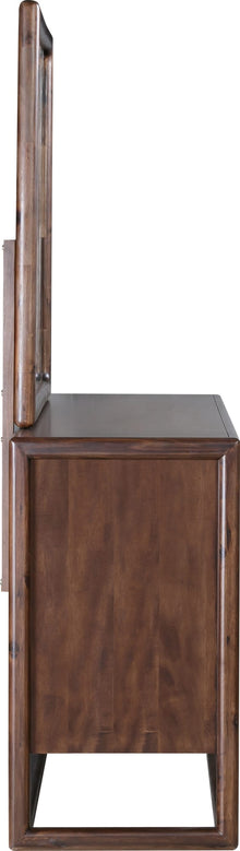 Sterling Six Drawer Acacia Wood Dresser in Brown Spice - View 7