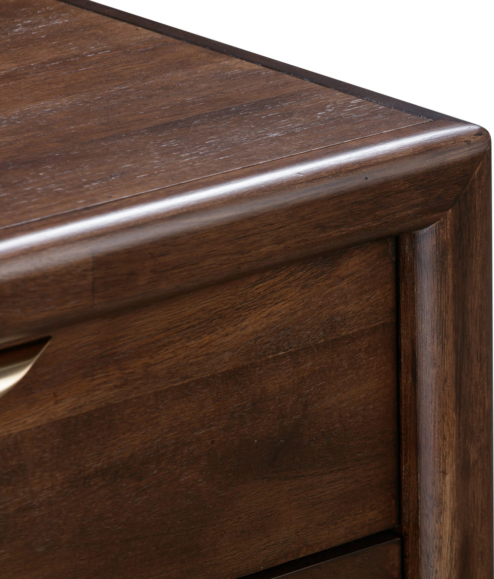 Sterling Two Drawer USB-Charging Nightstand in Brown Spice - View 5