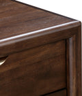 Sterling Two Drawer USB-Charging Nightstand in Brown Spice