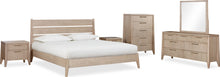 Summit Seven Drawer Ash Wood Dresser in Ginger - View 6