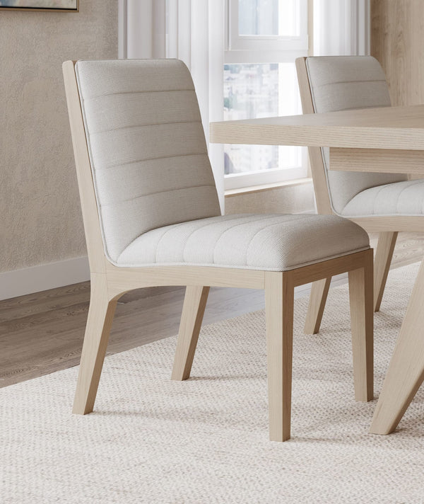 Summit Solid Wood Dining Chair in Ginger and Natural Linen alternate view