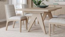 Summit Solid Wood Dining Chair in Ginger and Natural Linen - View 6
