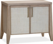 Summit Two Door Ash Wood Bachelor Chest in Ginger and Natural Cane - View 2