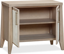 Summit Two Door Ash Wood Bachelor Chest in Ginger and Natural Cane - View 4