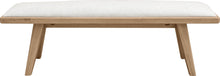 Summit Upholstered Bench in Ginger and Natural Linen