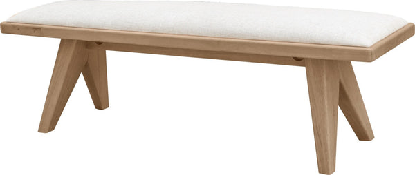 Summit Upholstered Bench in Ginger and Natural Linen alternate view