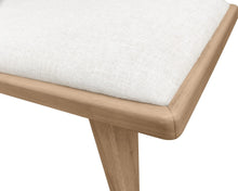 Summit Upholstered Bench in Ginger and Natural Linen - View 4
