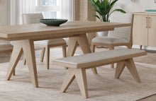 Summit Upholstered Bench in Ginger and Natural Linen - View 5