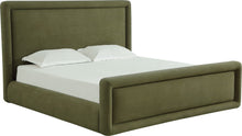 Summit Upholstered Queen Bed - Moss - View 4