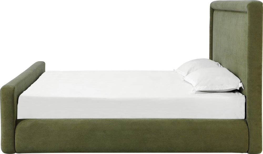 Summit Uph Queen Bed - Moss - View 5