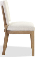 Saratoga Channel Back Upholstered Dining Chair in Natural