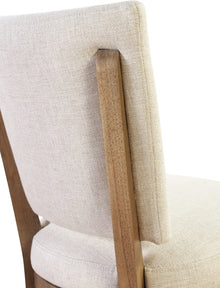 Saratoga Channel Back Upholstered Dining Chair in Natural - View 6