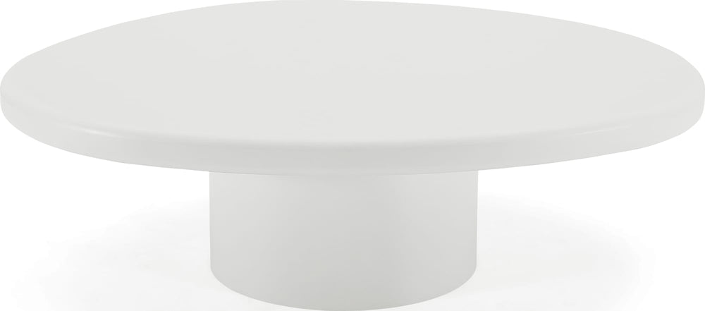 Stanford Short Wooden Coffee Table in Rice - View 2