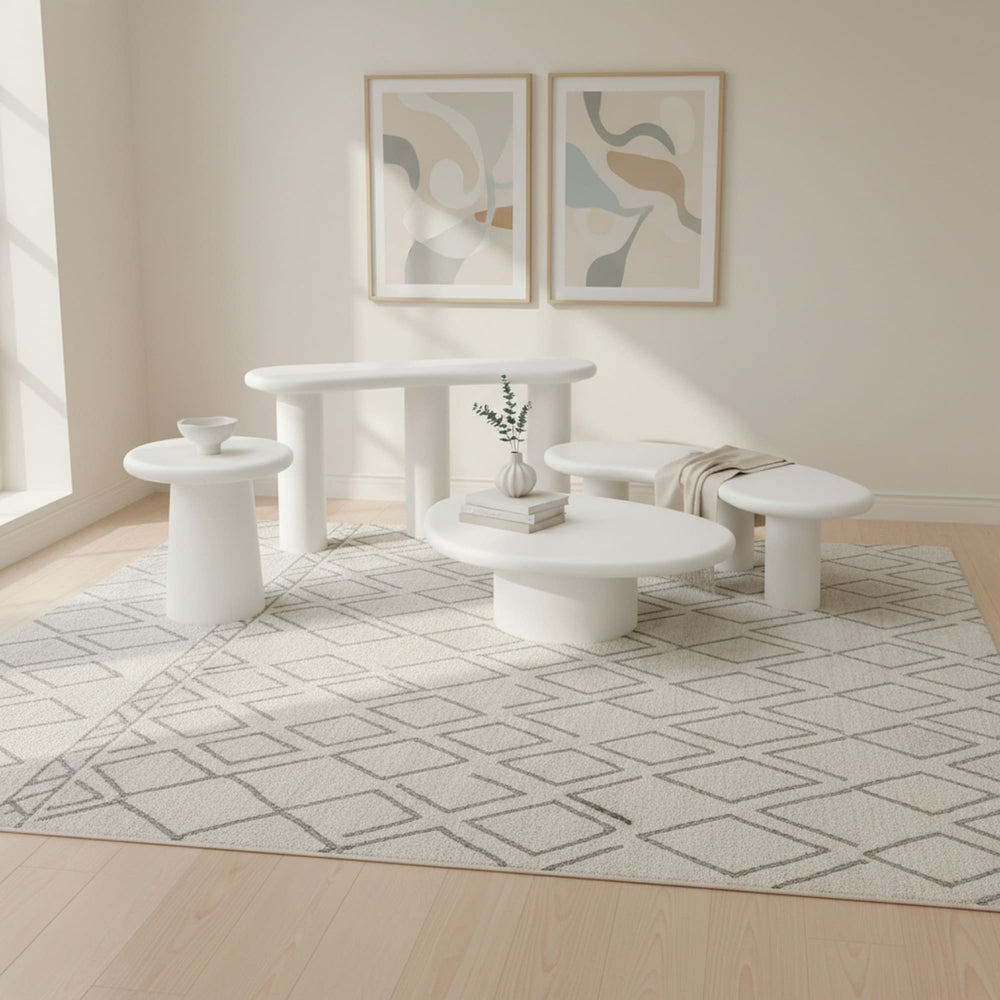 Stanford Wooden Console Table in Rice - View 6