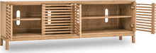 Thornton Four Door Solid Ash Media Console in Flaxen - View 4